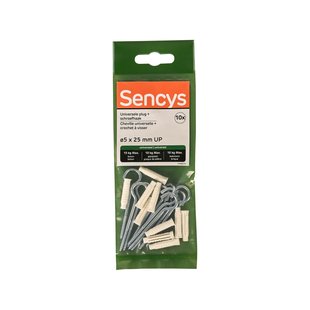 Sencys Universele Plug Nylon - Diam. 5x25mm - 10 Stuks
