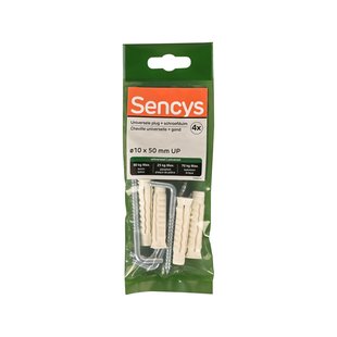 Sencys Universele Plug Nylon - Diam. 10x50mm - 4 Stuks