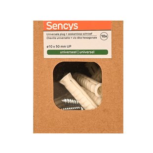 Sencys Universele Plug Nylon - Diam. 10x50mm - 10 Stuks