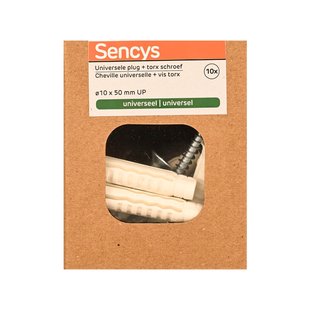 Sencys Universele Plug Nylon - Diam. 10x50mm - 10 Stuks