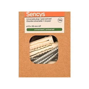 Sencys Universele Plug Nylon - Diam. 10x50mm - 10 Stuks