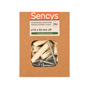 Sencys Universele Plug Nylon - Diam. 10x50mm - 30 Stuks