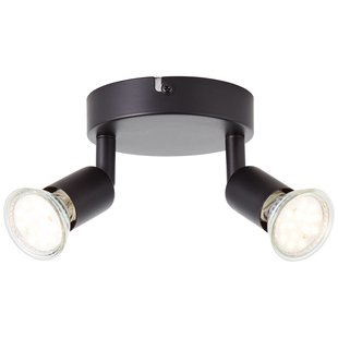 Baseline Opbouwspot Parma - Mat Zwart - 2xgu10