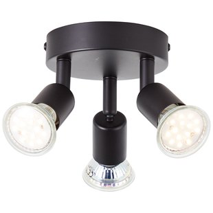 Baseline Opbouwspot Parma - Mat Zwart - 3xgu10