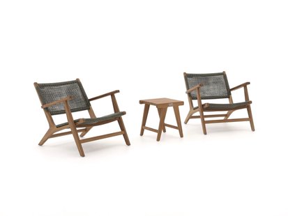 Bellagio Elcito lounge balkonset 3-delig - Laagste prijsgarantie!