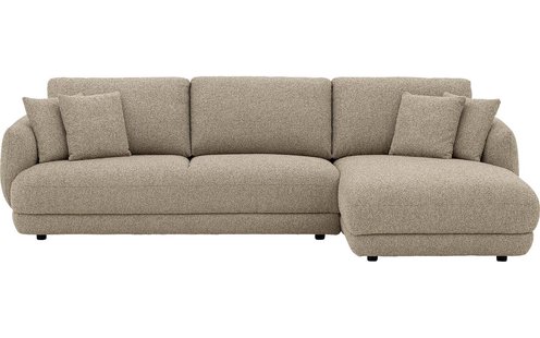 Goossens Bank Premiere beige, stof, 3-zits,