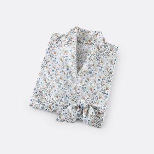 Kimono badjas in zuiver voilekatoen Kalyan