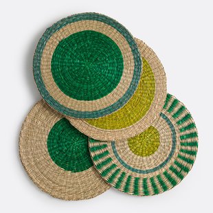 Set van 4 placemats in herbarium, Romix