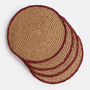 Set van 4 placemats in papier, Solia