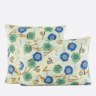 Kussensloop in perkalkatoen, bloemenprint, MOWAN