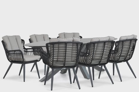 Coco Azzano/Ellisse 240 cm dining tuinset 7-delig