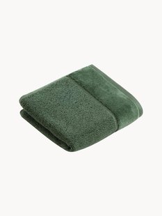 Katoenen gastendoekjes Pure met veloursbies, 2-delig