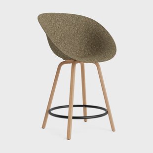 Normann Copenhagen Mat Bar Armchair armstoel 65 cm Seaweed-beech-black steel