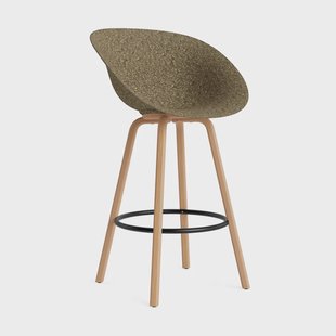Normann Copenhagen Mat Bar Armchair armstoel 75 cm Seaweed-beech-black steel