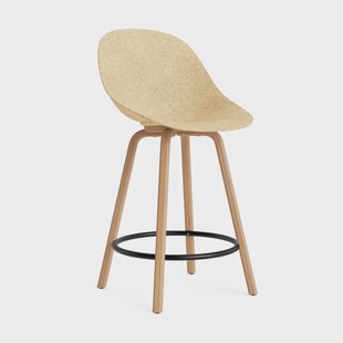 Normann Copenhagen Mat Bar Chair barkruk 65 cm Hemp-beech-black steel