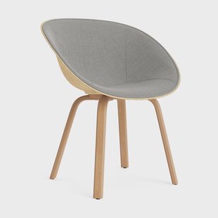Normann Copenhagen Mat Armchair armstoel voorkant gestoffeerd Remix 133-hemp-beech