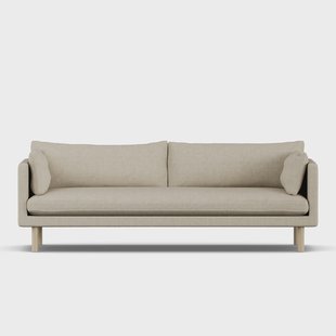1898 Linnevik sofa Bern Beige 0341-witgeoliede eiken, 4-zits