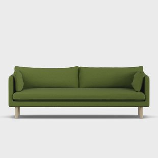 1898 Linnevik sofa Luiza Green 3975-witgeoliede eiken, 4-zits