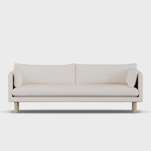 1898 Linnevik sofa Caleido Beige 9600-witgeoliede eiken, 4-zits