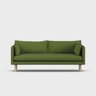 1898 Linnevik sofa Luiza Green 3975-witgeoliede eiken, 3-zits