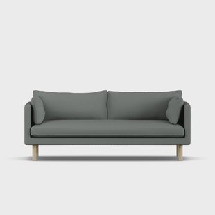 1898 Linnevik sofa Caleido Grey 1240-witgeoliede eiken, 3-zits