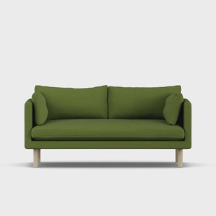 1898 Linnevik sofa Luiza Green 3975-witgeoliede eiken, 2-zits