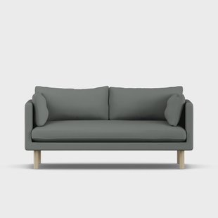 1898 Linnevik sofa Caleido Grey 1240-witgeoliede eiken, 2-zits