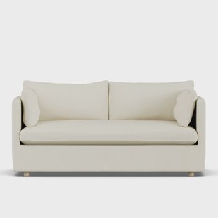 1898 Linnevik sofa Oslo Nature 1540-witgeoliede eiken, 2-zits, met rok