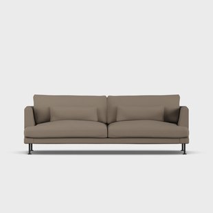 1898 Bredhult sofa Same Mole 6674-zwart staal, 3-zits