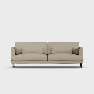 1898 Bredhult sofa Same Sand 6672-zwart staal, 3-zits