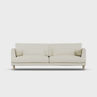 1898 Bredhult sofa Oslo Nature 1540-witgeoliede eiken, 3-zits