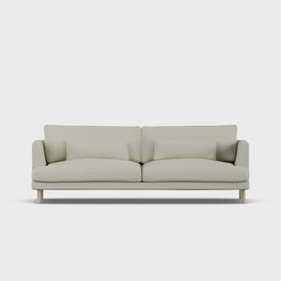 1898 Bredhult sofa Luiza Beige 3981-witgeoliede eiken, 3-zits