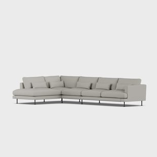 1898 Bredhult sofa Same Grey 6673-zwart staal, 4-zits B2