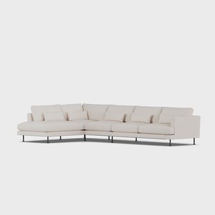 1898 Bredhult sofa Same Off White 6671-zwart staal, 4-zits B2