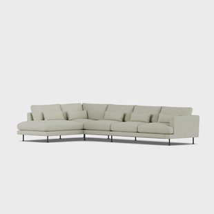 1898 Bredhult sofa Luiza Beige 3981-zwart staal, 4-zits B2