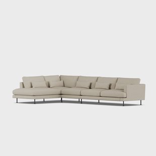 1898 Bredhult sofa Bern Beige 0341-zwart staal, 4-zits B2