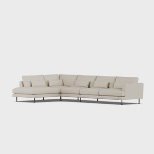 1898 Bredhult sofa Jump Beige 1956-zwart staal, 4-zits B2