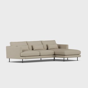 1898 Bredhult sofa Same Sand 6672-zwart staal, 2,5-zits C1