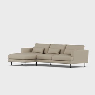 1898 Bredhult sofa Same Sand 6672-zwart staal, 2,5-zits C2