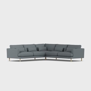 1898 Bredhult sofa Same Blue 6678-witgeoliede eiken, hoekbank F