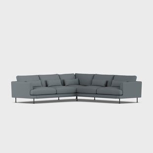 1898 Bredhult sofa Same Blue 6678-zwart staal, hoekbank F
