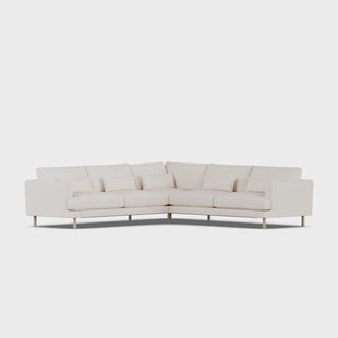 1898 Bredhult sofa Caleido Beige 9600-witgeoliede eiken, hoekbank F