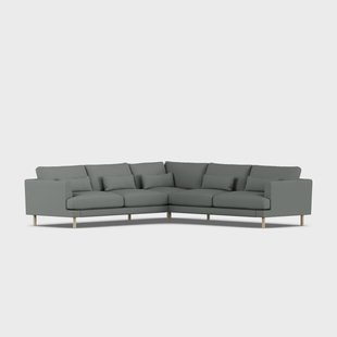 1898 Bredhult sofa Caleido Grey 1240-witgeoliede eiken, hoekbank F