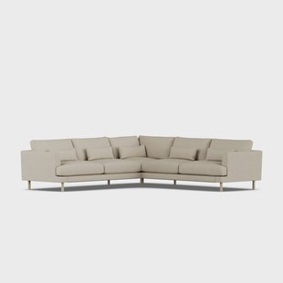 1898 Bredhult sofa Bern Beige 0341-witgeoliede eiken, hoekbank F