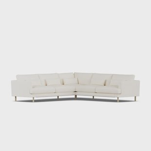 1898 Bredhult sofa Jump Off White 1954-witgeoliede eiken, hoekbank F