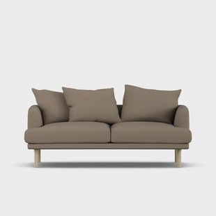 1898 Sjövik sofa Same Mole 6674-witgeoliede eiken, 2,5-zits