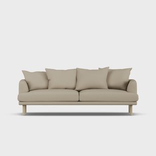 1898 Sjövik sofa Same Sand 6672-witgeoliede eiken, 3-zits