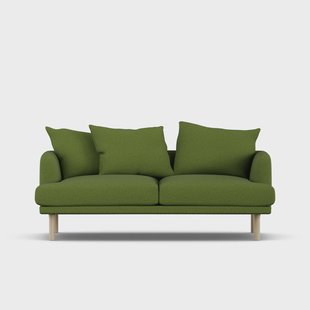 1898 Sjövik sofa Luiza Green 3975-witgeoliede eiken, 2,5-zits