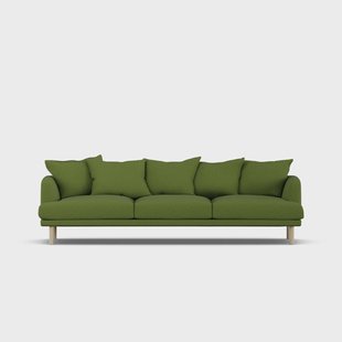 1898 Sjövik sofa Luiza Green 3975-witgeoliede eiken, 3,5-zits