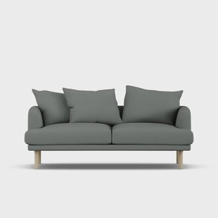 1898 Sjövik sofa Caleido Grey 1240-witgeoliede eiken, 2,5-zits